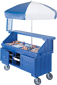 Vending Carts with enclosed storage